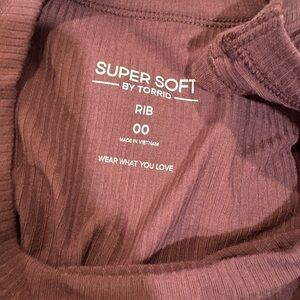 Torrid Super Soft Ribbed Tank Top - Brown